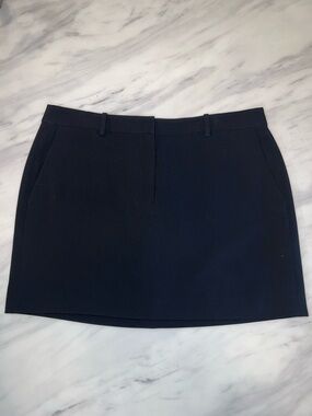 Mini Trouser Skirt in Admiral Crepe